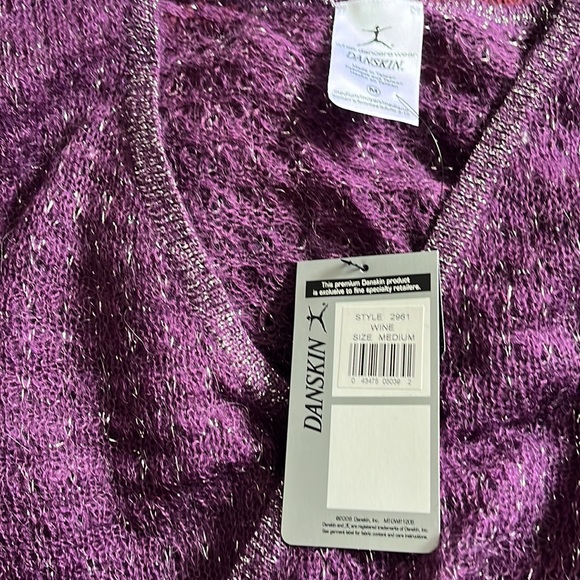 Wrap Knit Ballet Crop Sweater Top Pink Barbie Purple Sheer Blouse Kawaii Pastel - Picture 14 of 17